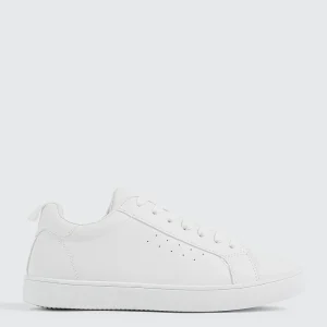 White Lace Up Sneakers
