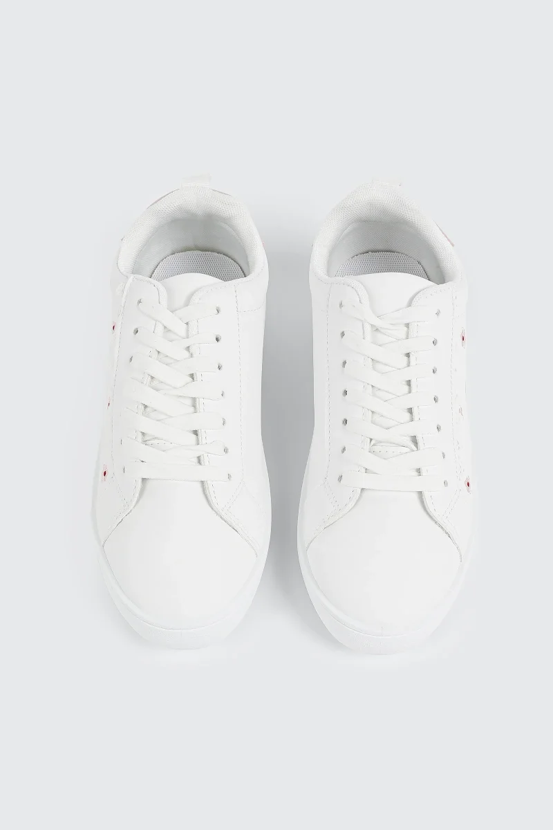 Floral Lace Up Sneakers - Image 5